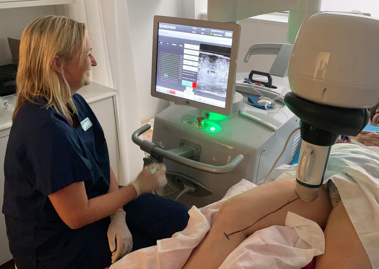 Ecotherapy non-invasive treatment of varicose veins